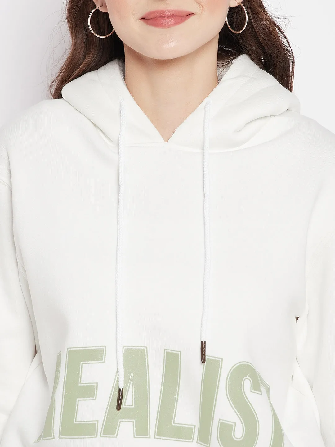 MADAME Printed Hooded Sweatshirt