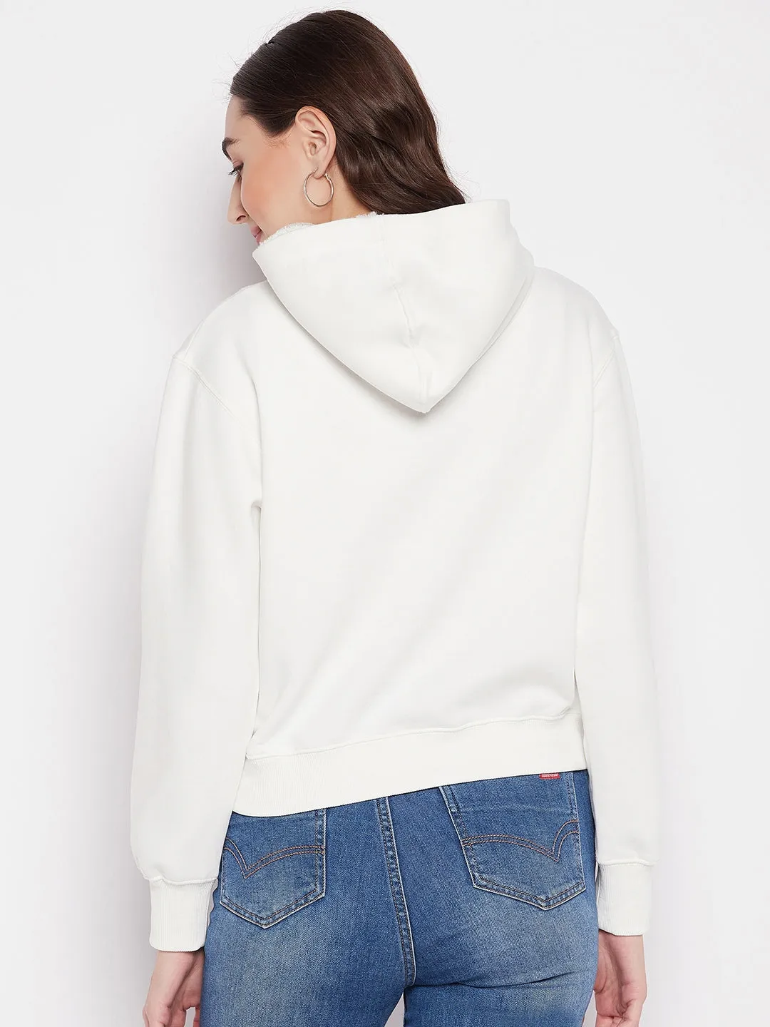 MADAME Printed Hooded Sweatshirt