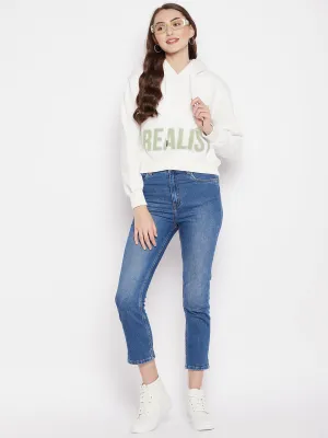 MADAME Printed Hooded Sweatshirt