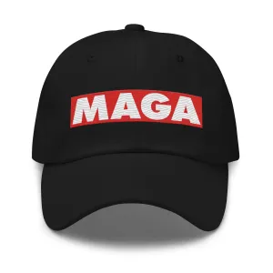 MAGA Leather Back Hat