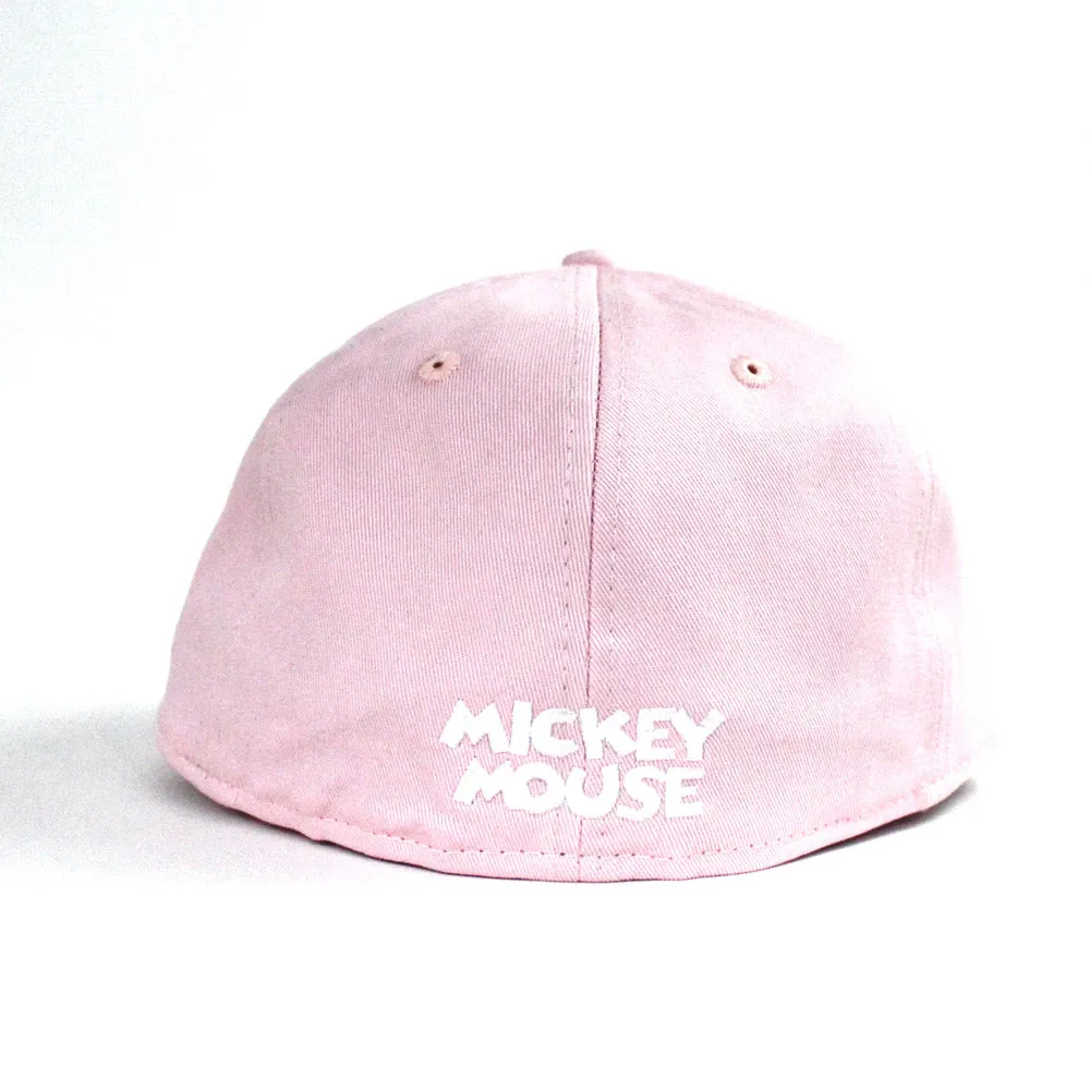 Mickey Mouse New Era 59Fifty Fitted Hat (Pink Gray Under Brim)