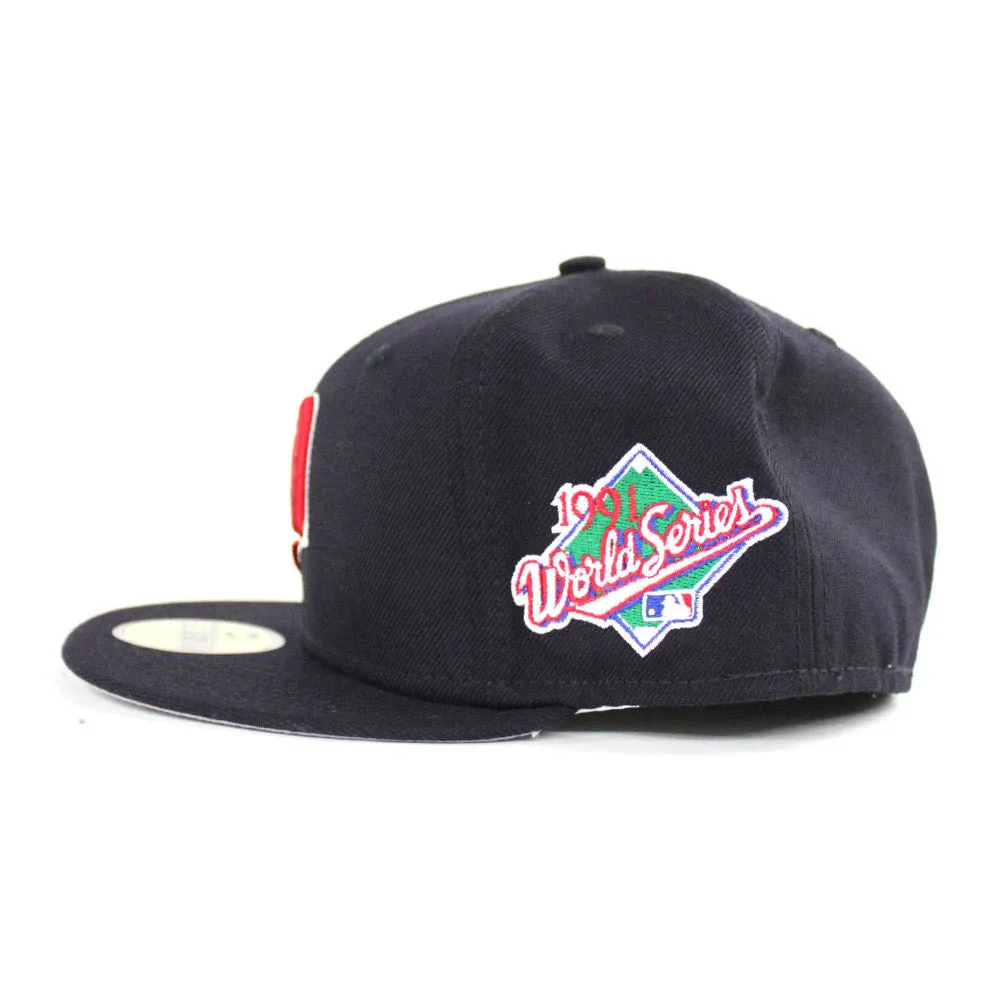 Minnesota Twins 1991 World Series New Era 59Fifty Fitted Hat (Navy Gray Under Brim)