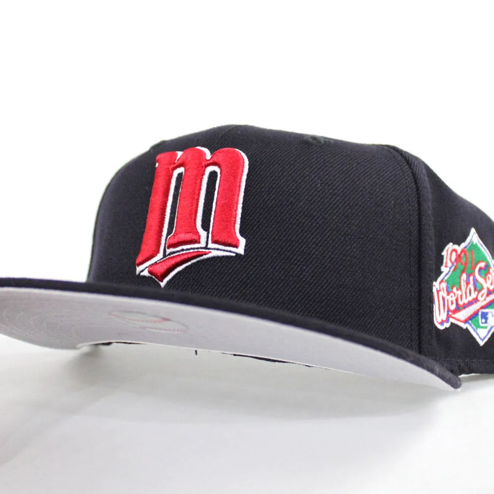 Minnesota Twins 1991 World Series New Era 59Fifty Fitted Hat (Navy Gray Under Brim)