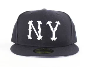 New York Highlanders 1903-1904 New Era 59Fifty Fitted Hat (Road Navy Gray Under Brim)