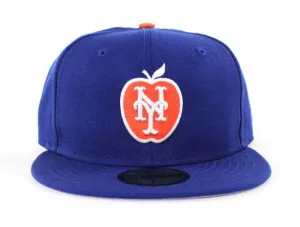 New York Mets New Era 59Fifty Fitted Hats (Big Apple Gray Under Brim)