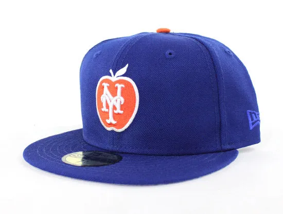 New York Mets New Era 59Fifty Fitted Hats (Big Apple Gray Under Brim)