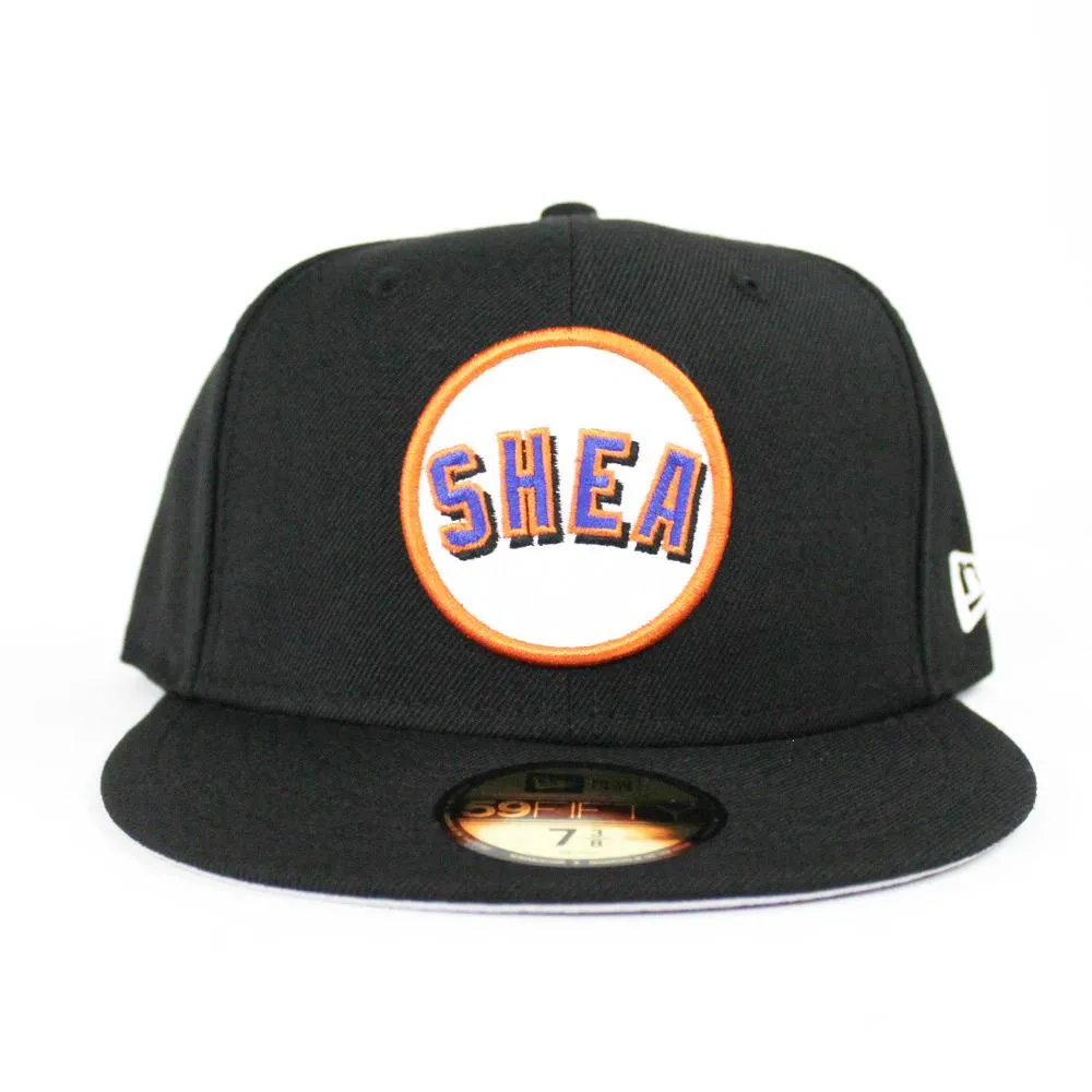 New York Mets Shea Stadium New Era 59Fifty Fitted Hat (Black Gray Under Brim)