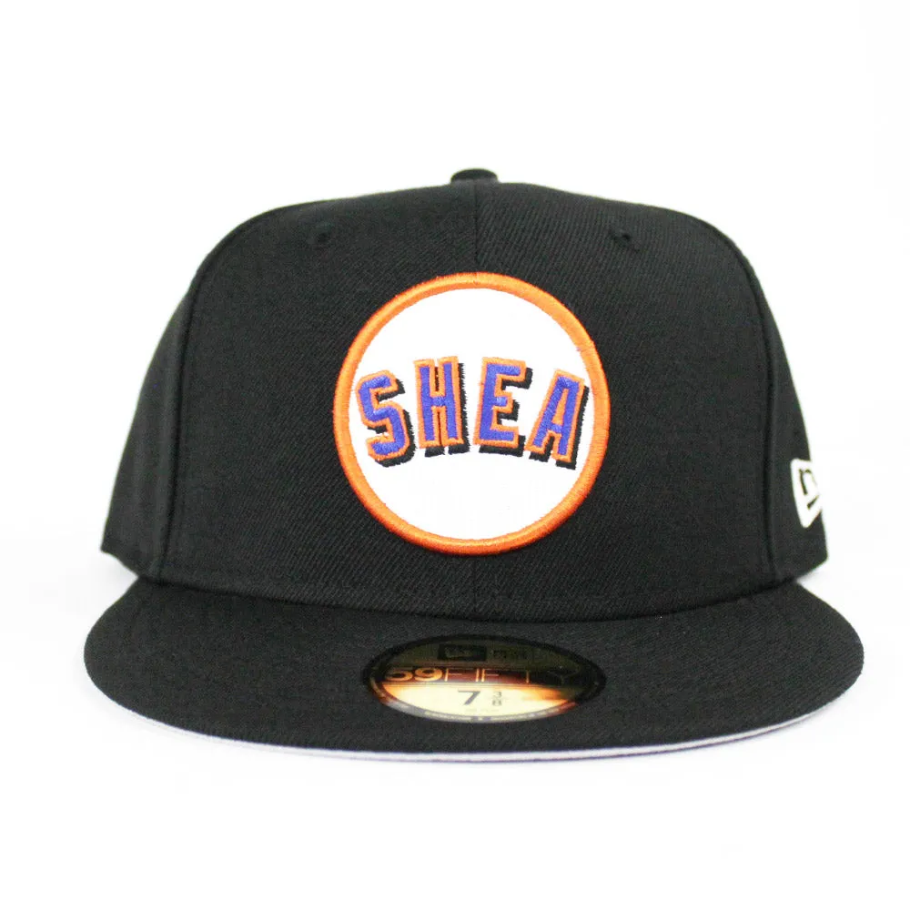 New York Mets Shea Stadium New Era 59Fifty Fitted Hat (Black Gray Under Brim)