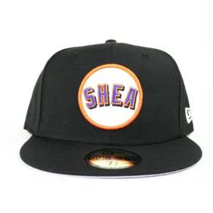 New York Mets Shea Stadium New Era 59Fifty Fitted Hat (Black Gray Under Brim)