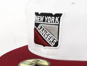 New York Rangers New Era 59Fifty Fitted Hat (Air Jordan 6 Retro Maroon)
