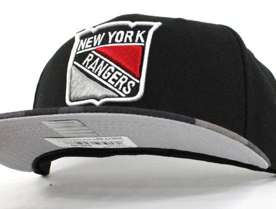 New York Rangers New Era 59Fifty Fitted Hat (Camouflage Jet Black Air Foamposite One Urban Fighter)-7 7/8