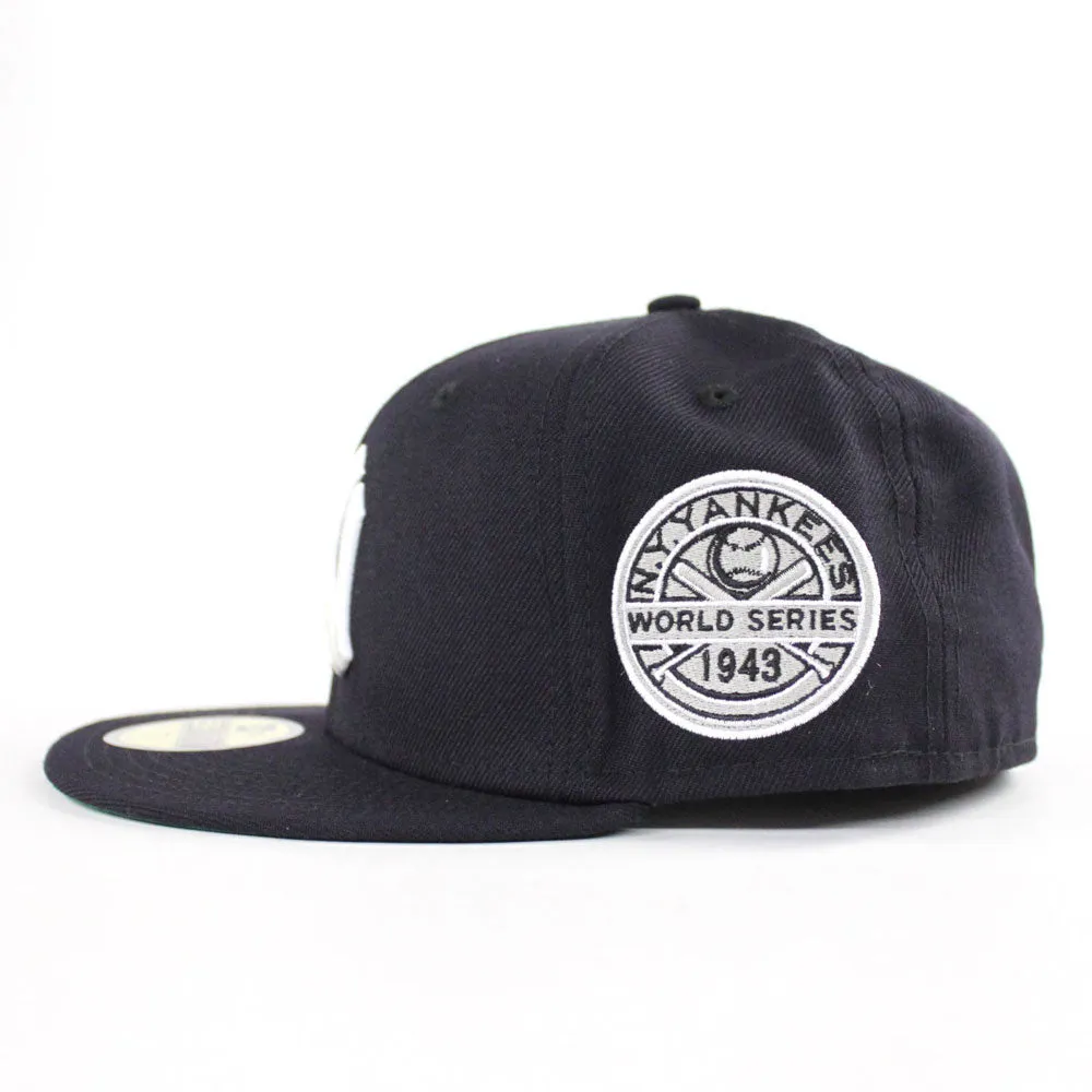New York Yankees 1943 World Series New Era 59Fifty Fitted Hat (Navy Green Under Brim)