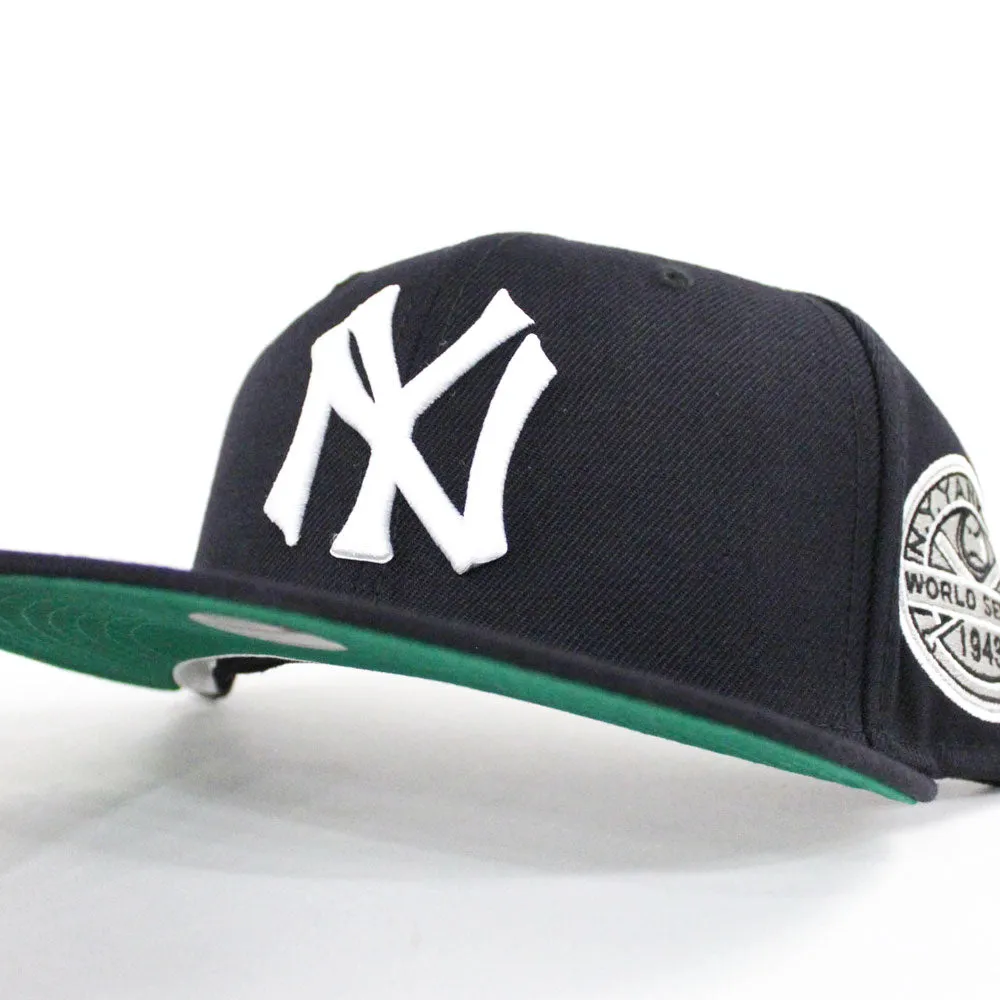 New York Yankees 1943 World Series New Era 59Fifty Fitted Hat (Navy Green Under Brim)