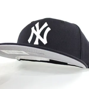 New York Yankees New Era 59Fifty Fitted Hats (Gray Under Brim White Sweatband)