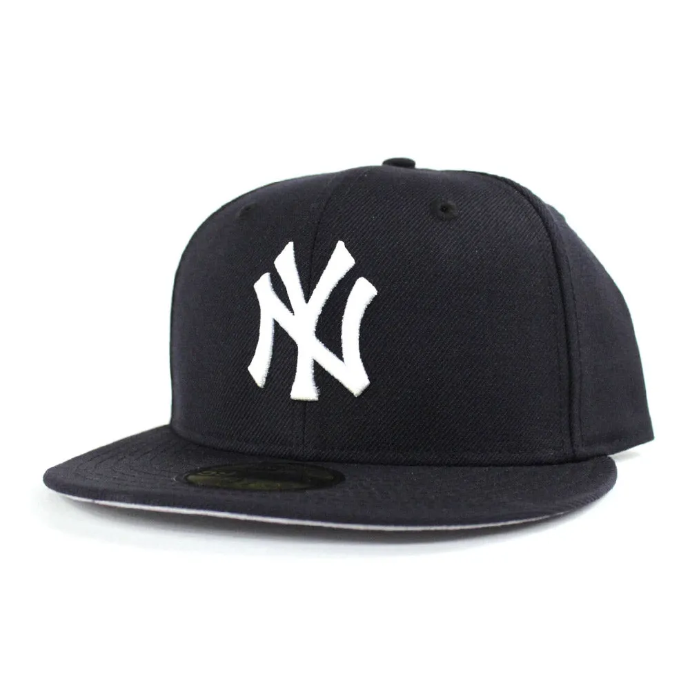 New York Yankees New Era 59Fifty Fitted Hats (Gray Under Brim White Sweatband)