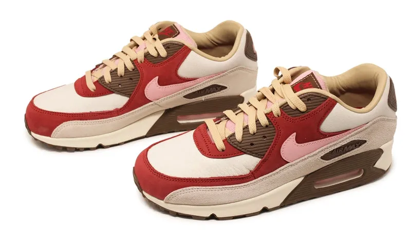 Nike Air Max 90 NRG Bacon 2021 Sail Pink Red Brown (CU1816-100) Men Size 4-10