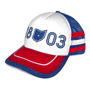 Ohio 1803 Retro Striped Trucker