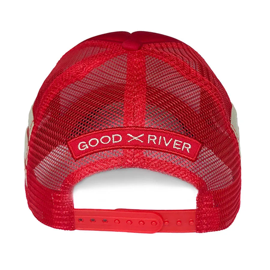 Ohio Retro Foam Striped Trucker