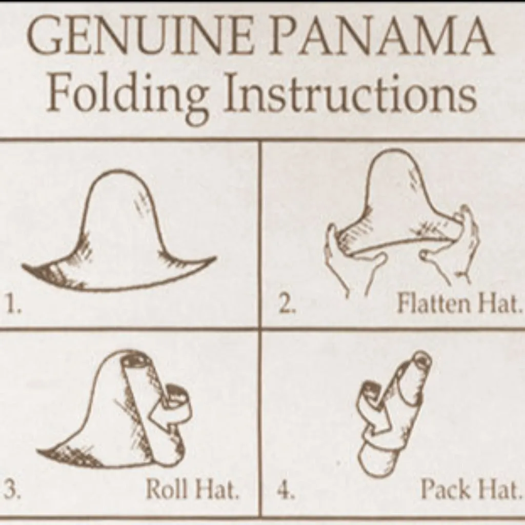 Panama Hats by Majesa - Folding Panama Unisex (Brisa Finish)