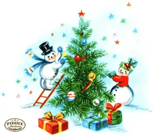 PDXC19154c -- Snowmen, women