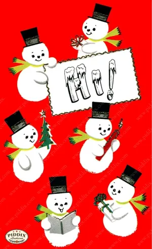 PDXC19159b -- Snowmen, women