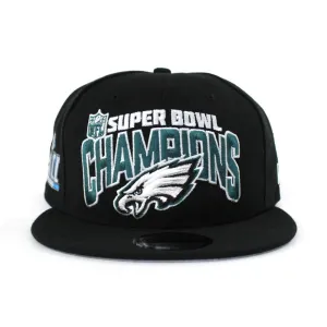 Philadelphia Eagles New Era NFL Super Bowl LII Secondary Champ 9FIFTY Snapback Hat