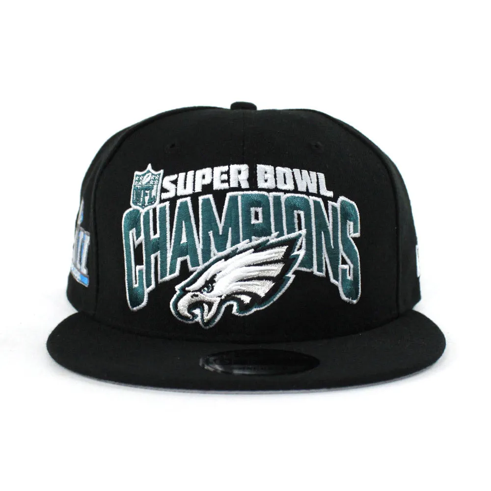 Philadelphia Eagles New Era NFL Super Bowl LII Secondary Champ 9FIFTY Snapback Hat
