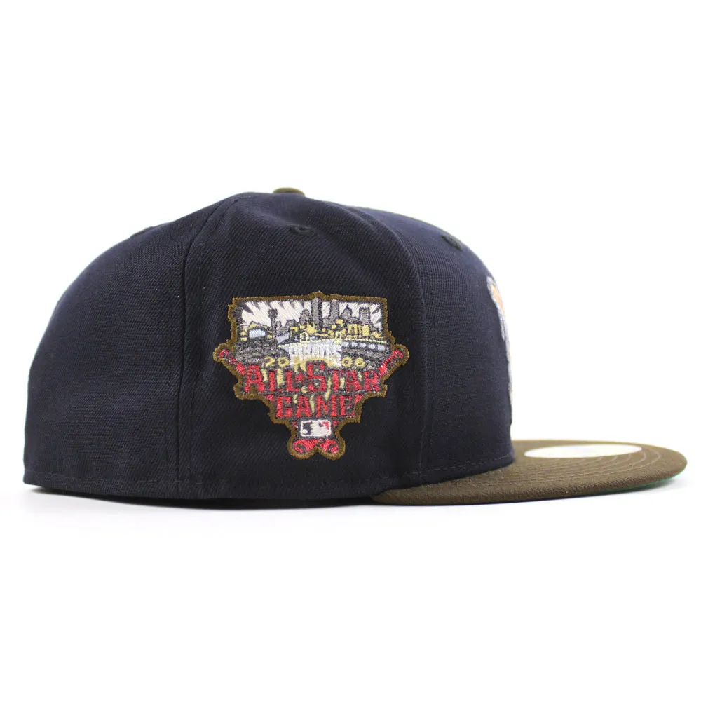 Pittsburgh Pirates 2006 All-Star Game 59Fifty New Era Fitted Hats (Drip Navy Walnut Green Under Brim)