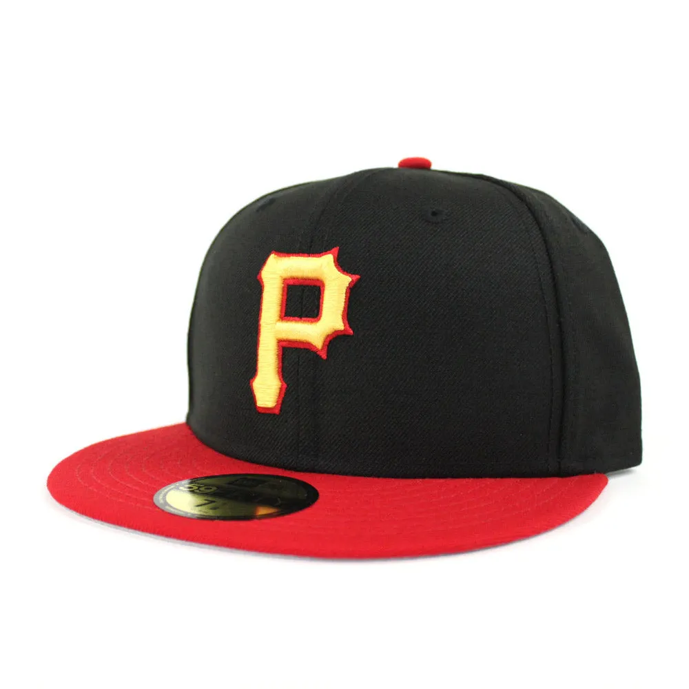 Pittsburgh Pirates New Era 59Fifty Fitted Hat (1999-2000 ALT Black Red Gray Under Brim)