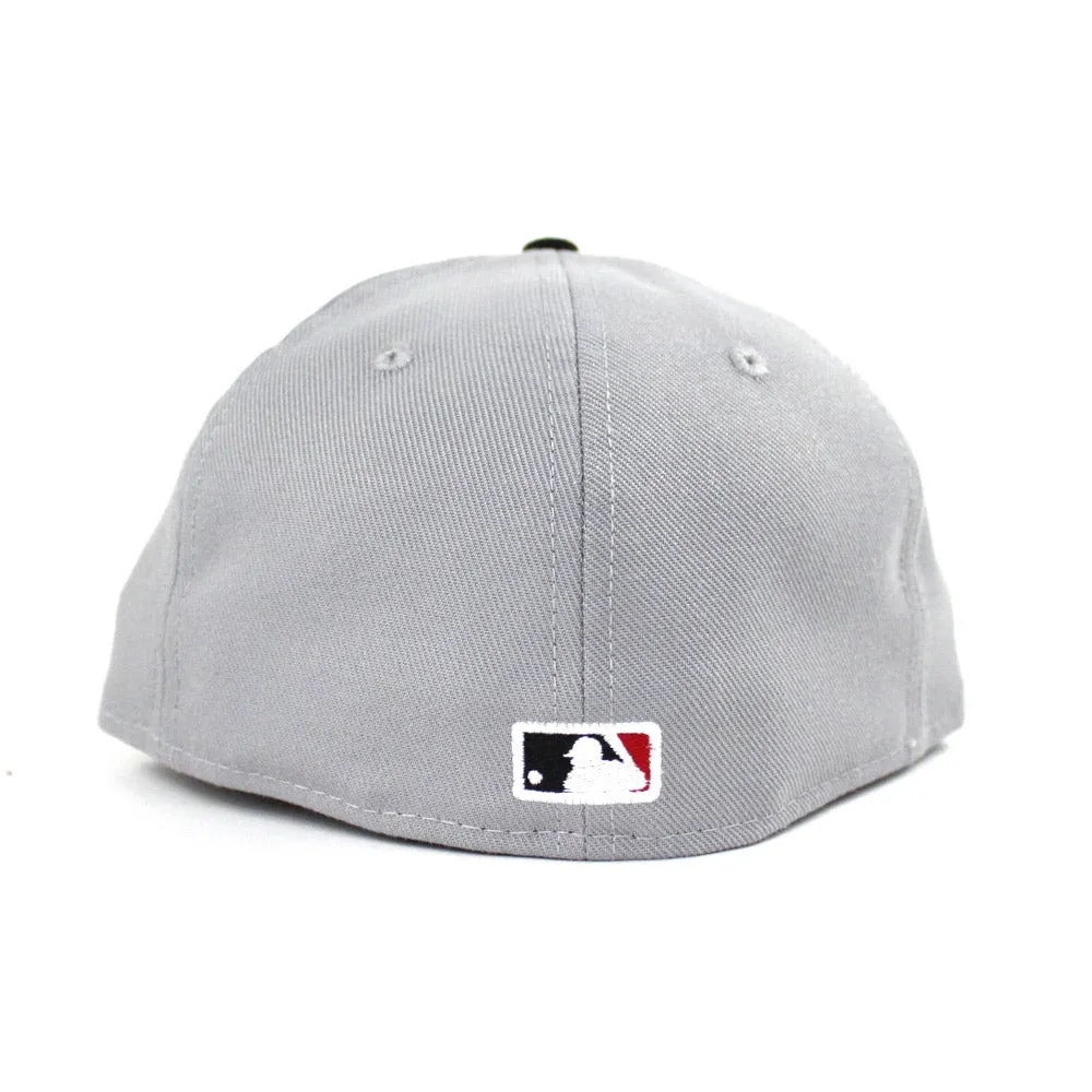 Pittsburgh Pirates New Era 59Fifty Fitted Hat (1999-2000 Road Gray Black Gray Under Brim)