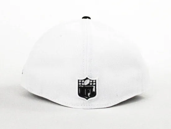 Pittsburgh Steelers New Era NFL 59Fifty Fitted Hat (White Black Gray Under Brim)