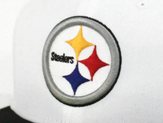 Pittsburgh Steelers New Era NFL 59Fifty Fitted Hat (White Black Gray Under Brim)