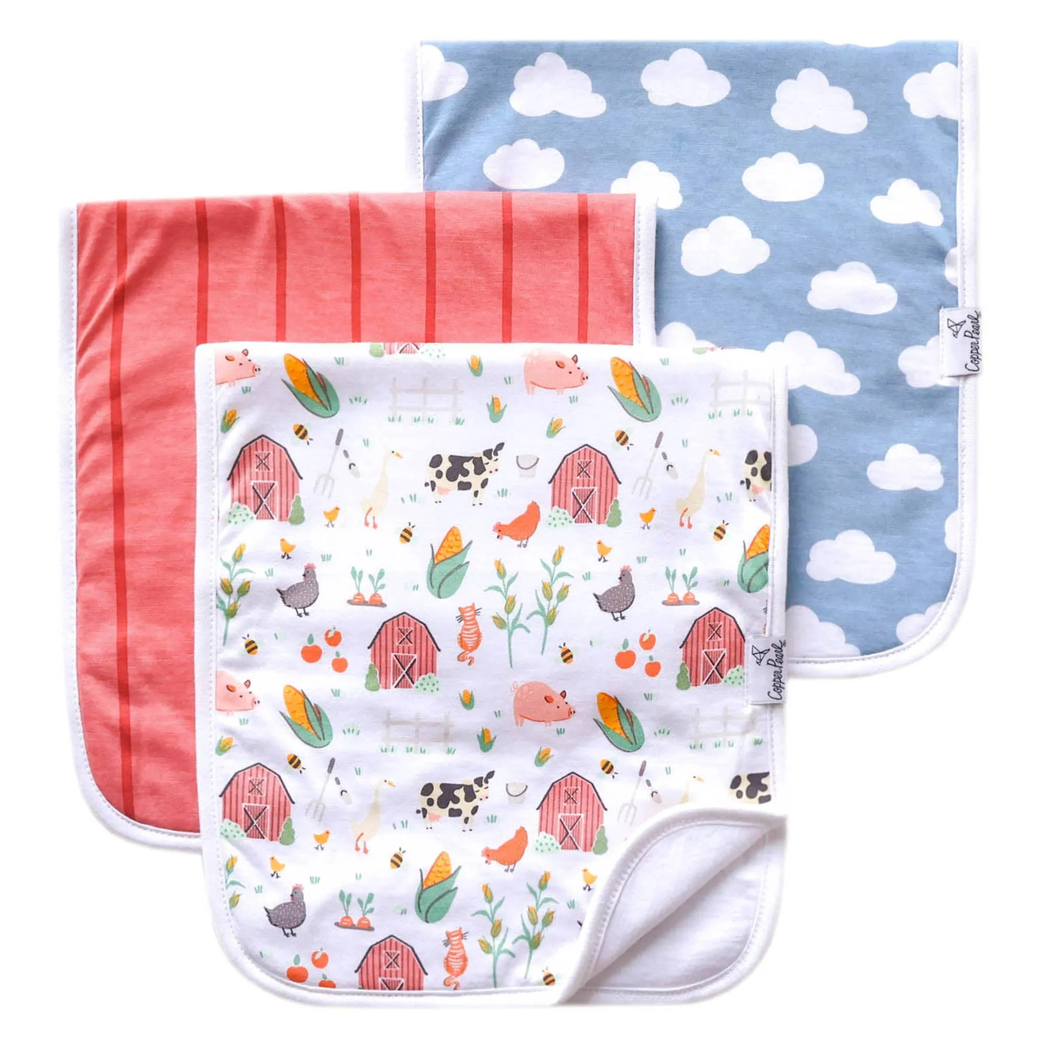 Premium Burp Cloths - Farmstead