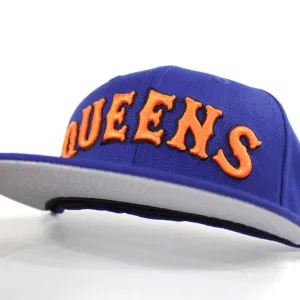 Queens New Era 59Fifty Fitted Hat (Blue Gray Under Brim)