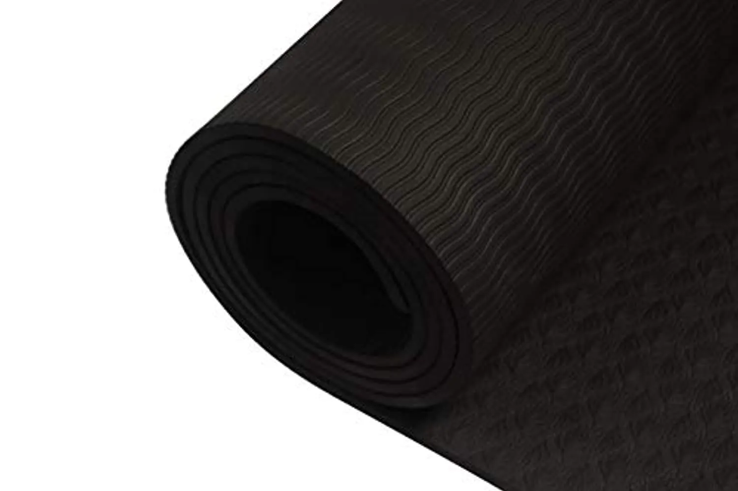 Quest Yoga Mat - Extra-thick 6mm Non-slip Sports and Fitness Mat, an Artifact for Yoga, Pilates and Floor Exercises (72"L x 24"W x 6mm Thick)(Black)(With Sling Carrier)