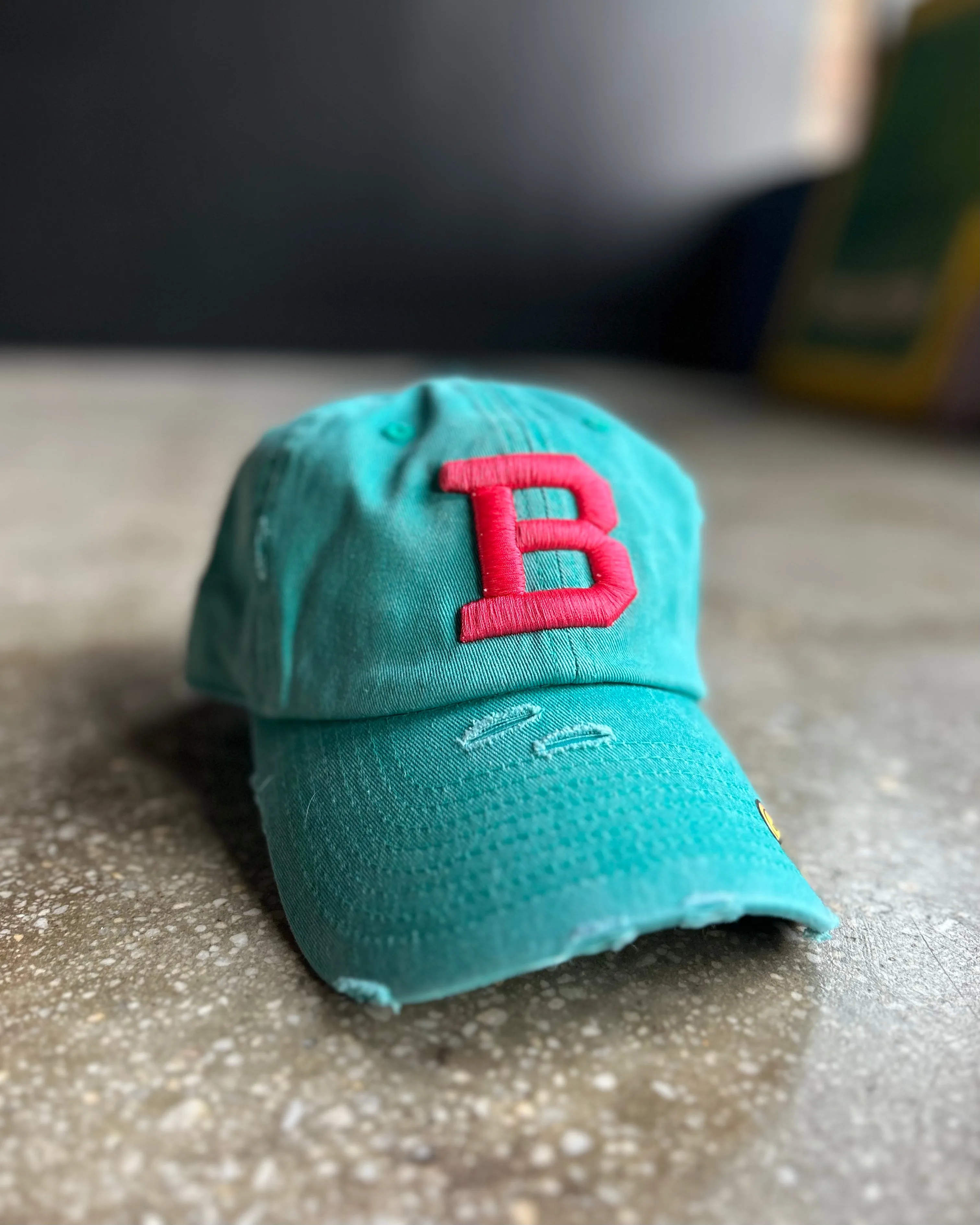 "B" Logo Hat (Distressed)
