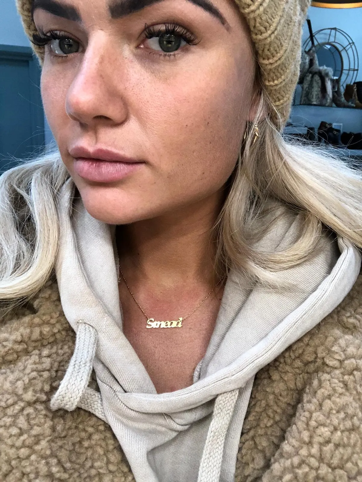 Rebecca My Name Gold Necklace - Monica