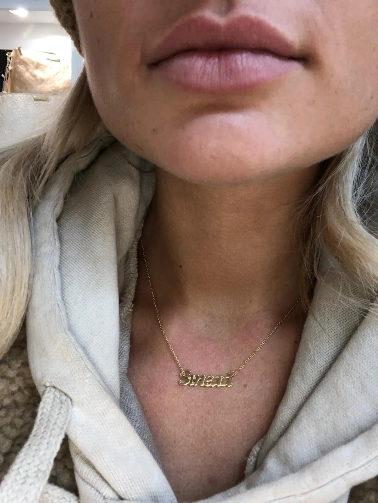Rebecca My Name Gold Necklace - Monica