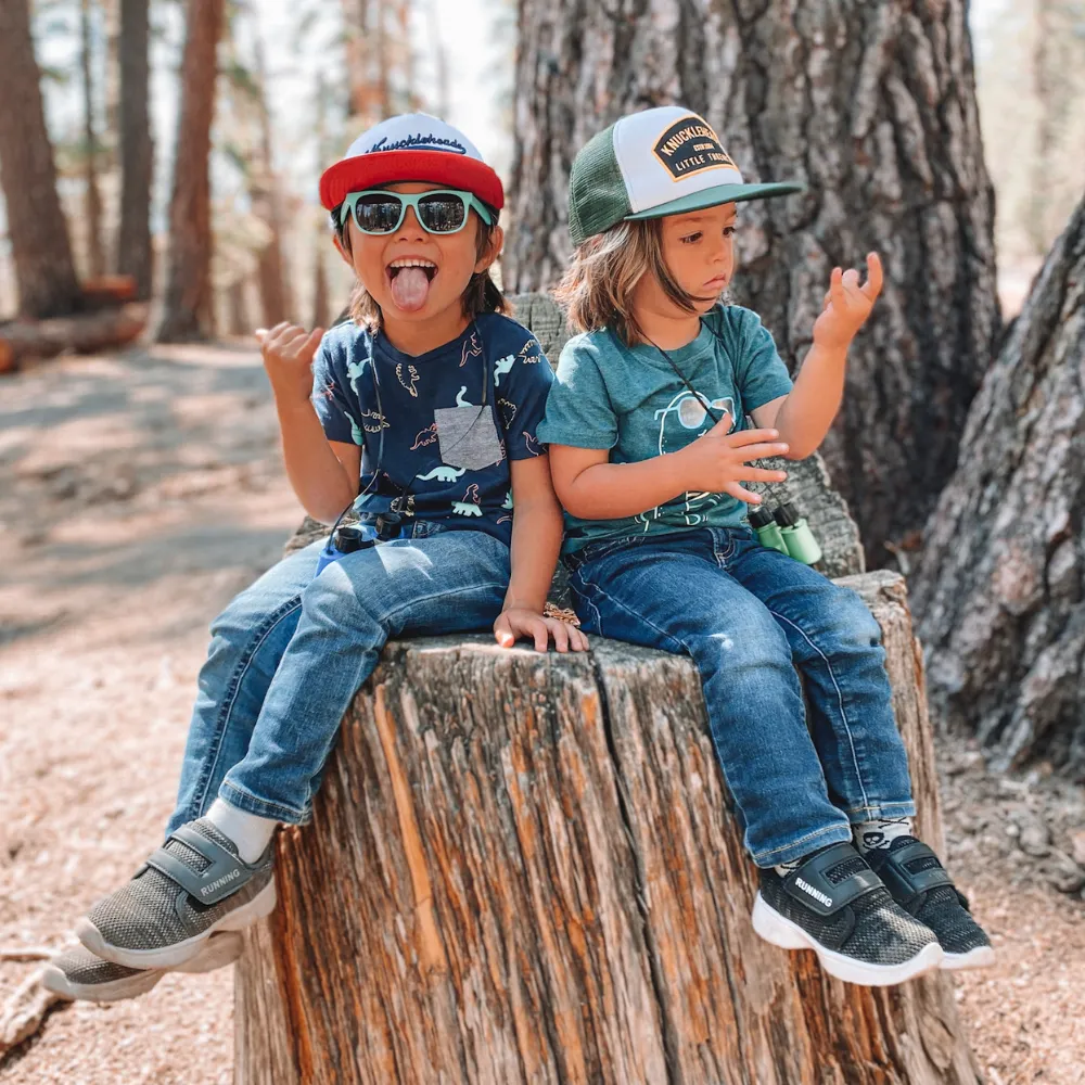 Red Navy Kids Trucker Hat