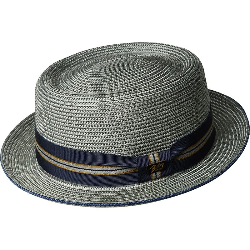 Retro Elegance Hat Straw Pork Pie Hat