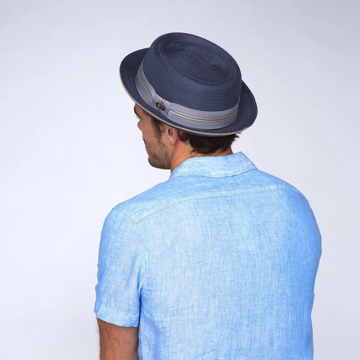 Retro Elegance Hat Straw Pork Pie Hat