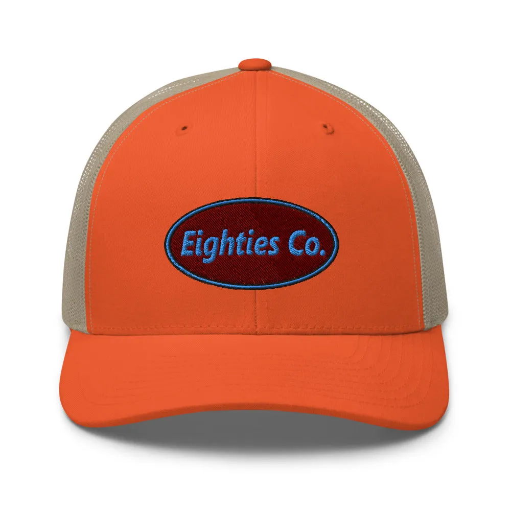 Retro Logo Eighties Company Trucker Hat