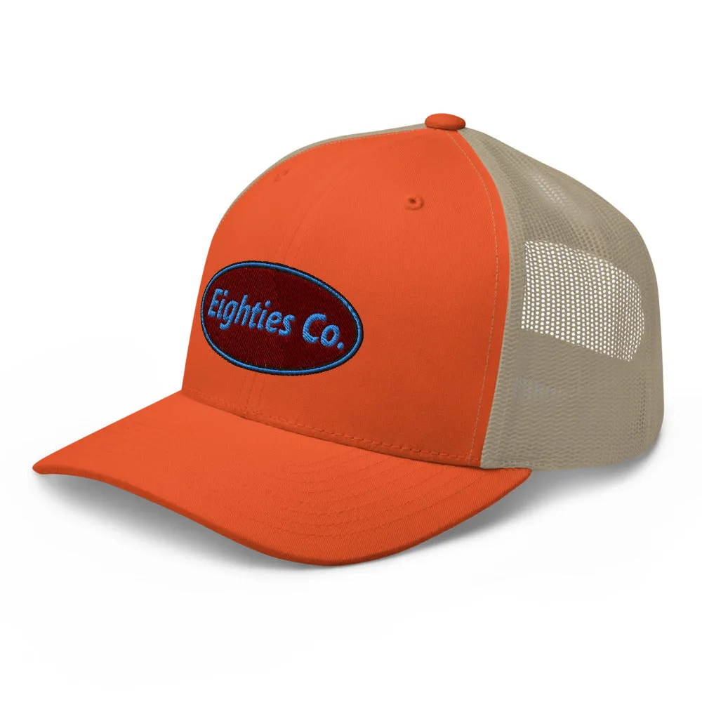 Retro Logo Eighties Company Trucker Hat