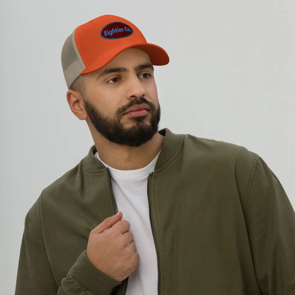Retro Logo Eighties Company Trucker Hat