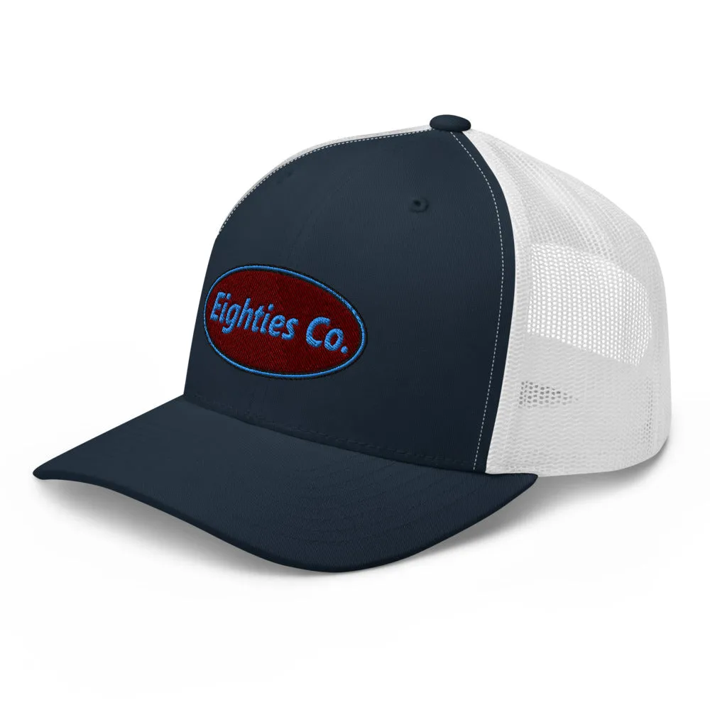 Retro Logo Eighties Company Trucker Hat