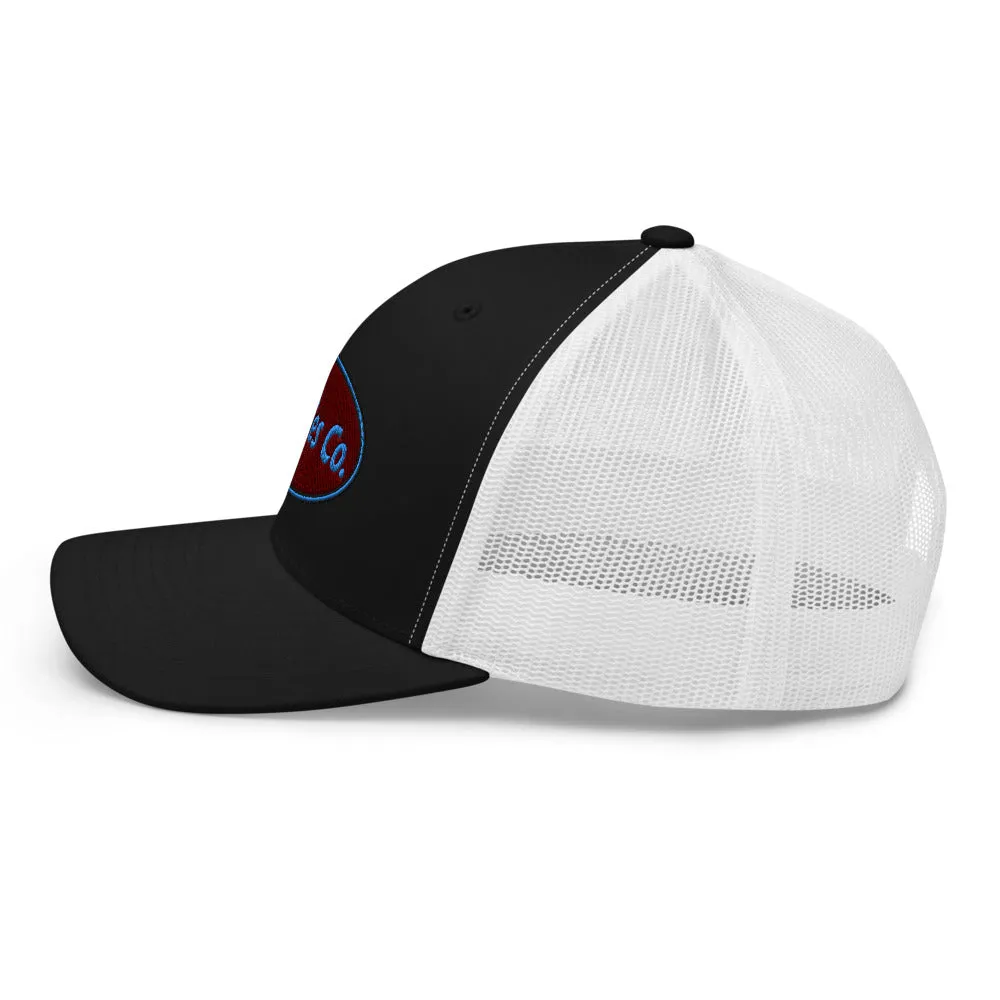 Retro Logo Eighties Company Trucker Hat