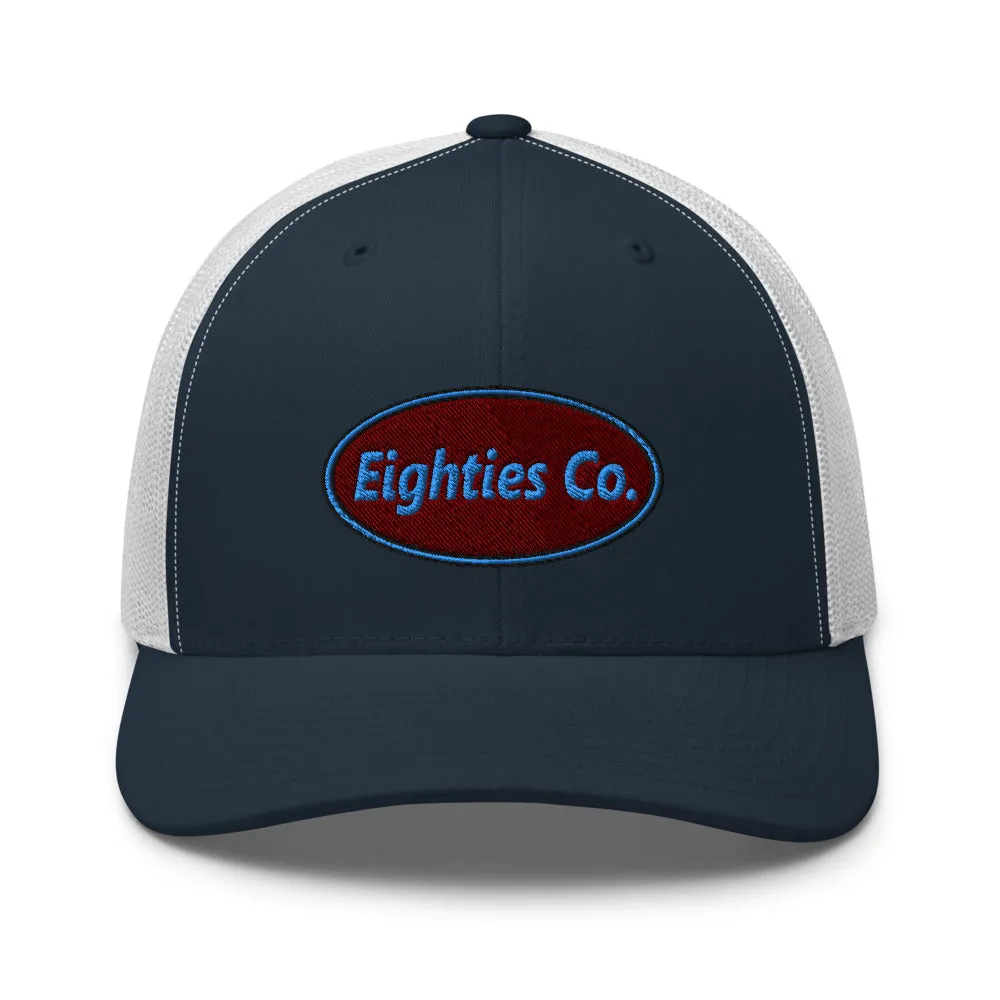 Retro Logo Eighties Company Trucker Hat