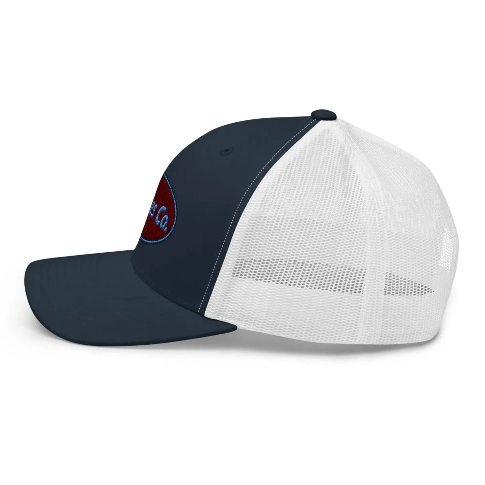 Retro Logo Eighties Company Trucker Hat