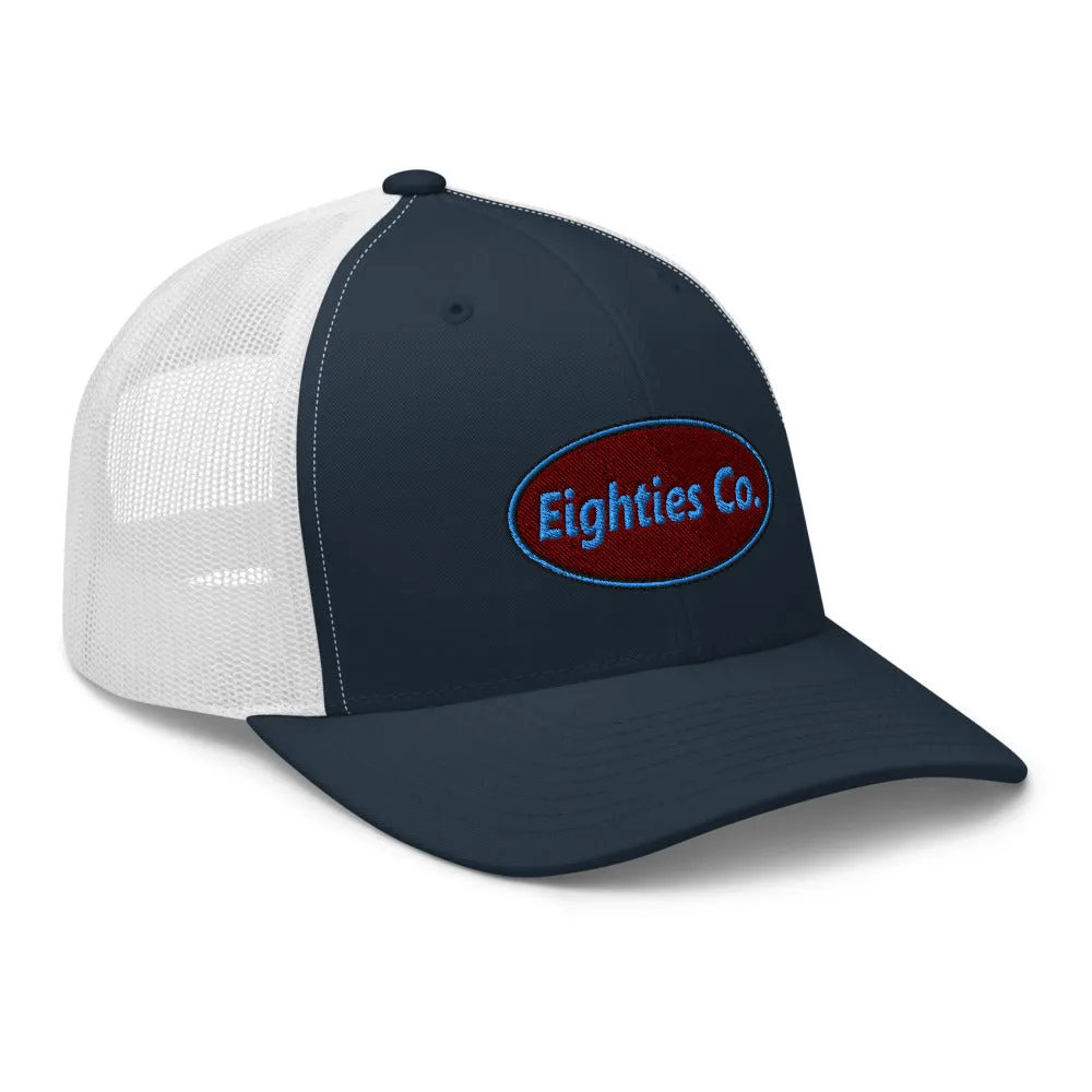 Retro Logo Eighties Company Trucker Hat