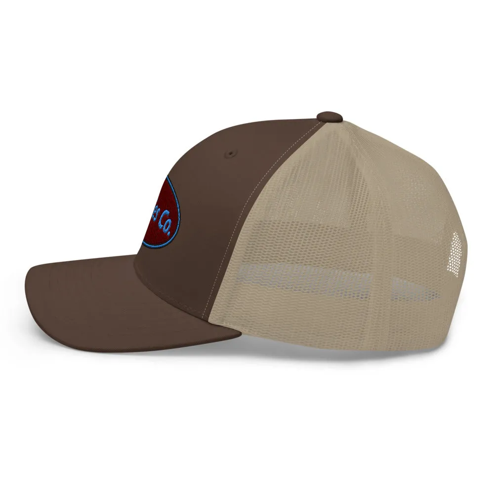 Retro Logo Eighties Company Trucker Hat